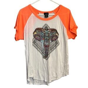 Vintage Rue21 XL Mandala Elephant Tee